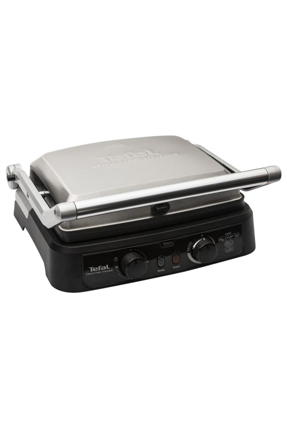 TEFAL Grill Gourmet Minute 6 Dilim Kapasiteli 2000 Watt Izgara ve Tost Makinesi - Inox - Fiyatı, ı