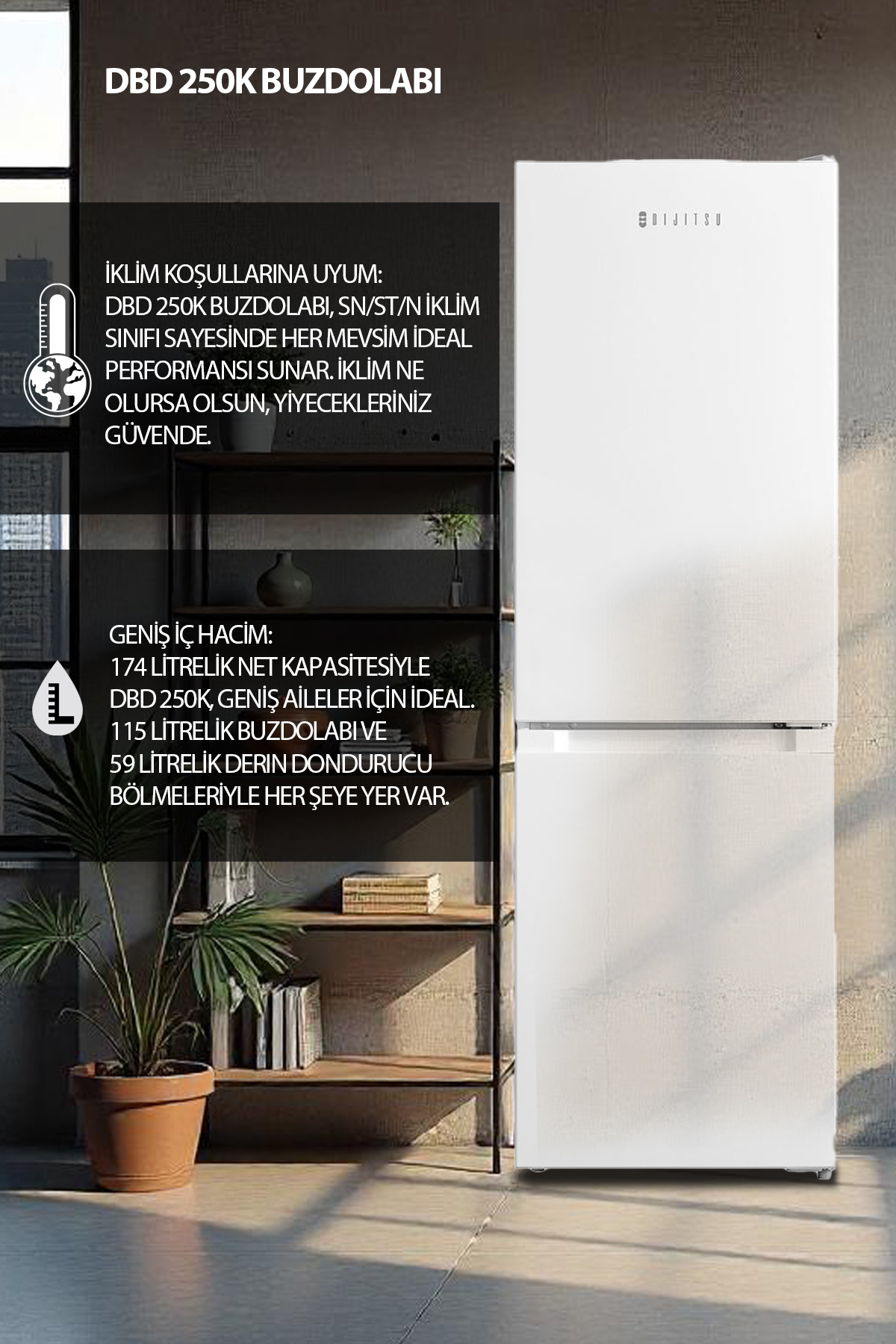 Dijitsu Dbd250k Buzdolabı