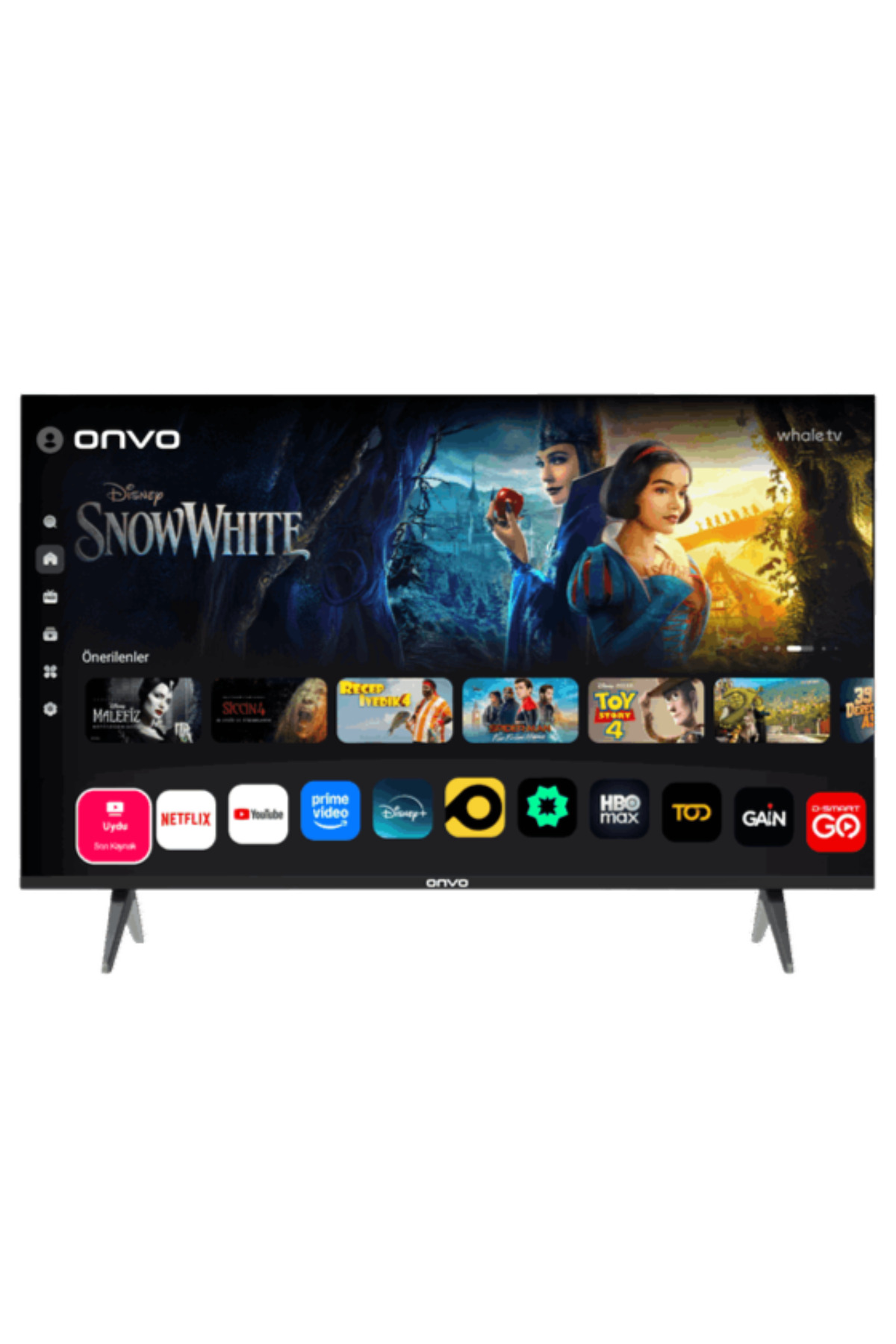 ONVO 43VQ80F2FA 43'' 109 Ekran Uydu Alıcılı Full HD WhaleOS 10 QLED TV