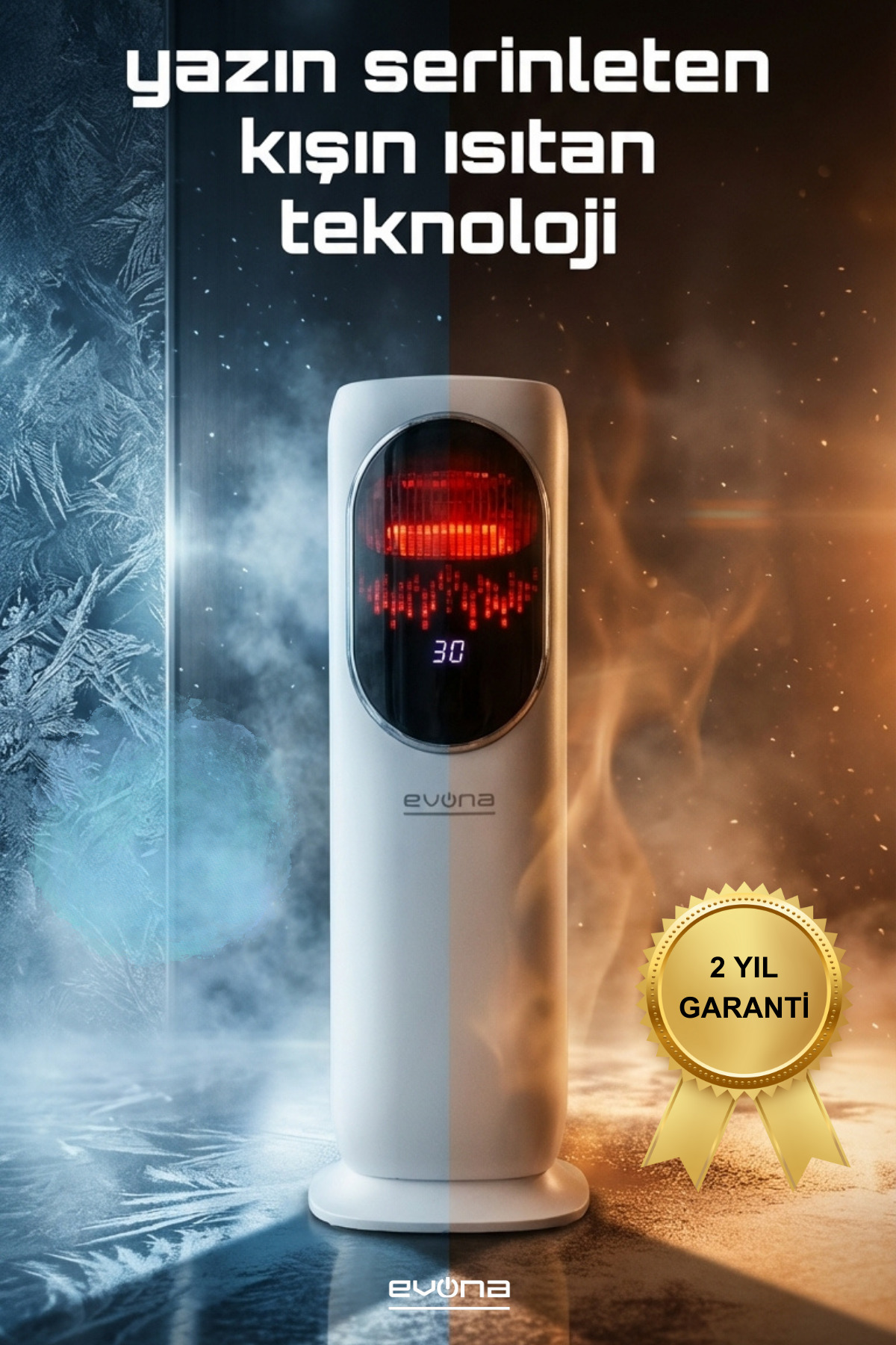 evona Dört Mevsim Premium Elektronik Fanlı Isıtıcı & Soğutucu Klima & Nemlendirici - Fiyatı, ı