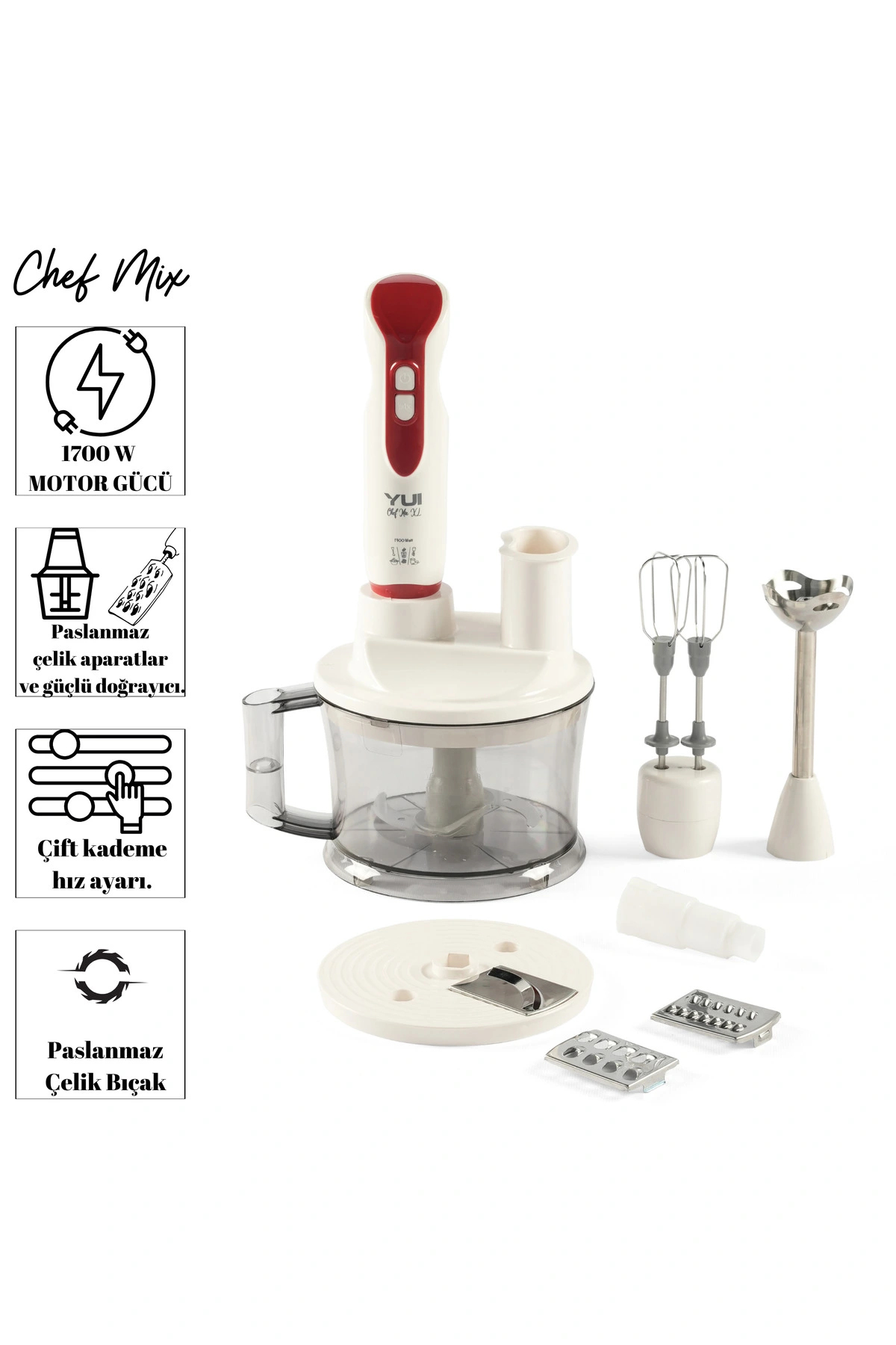 Yui Chefmix Xl M53 1700w Multi Blender Seti - Fiyatı, ı