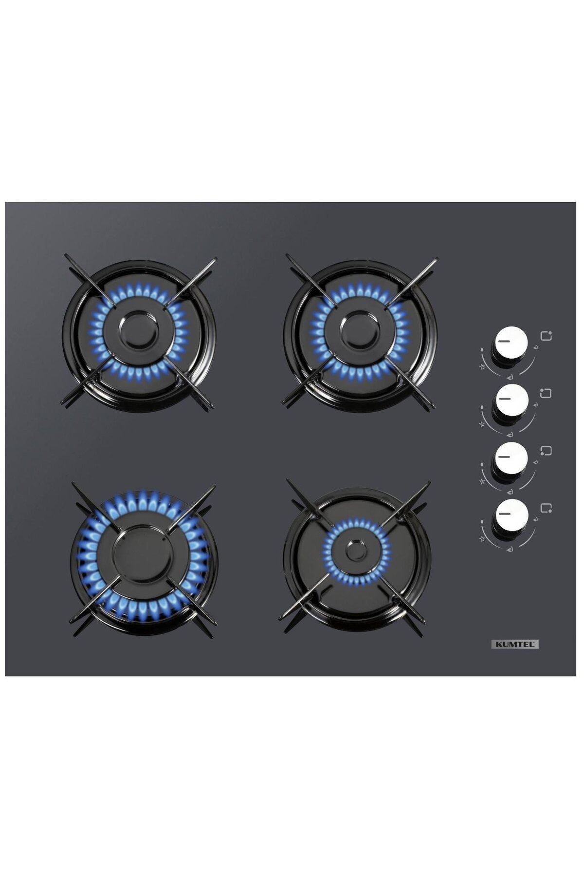 KUMTEL KO-40 TAHDF Camlı Ankastre Ocak - Antrasit